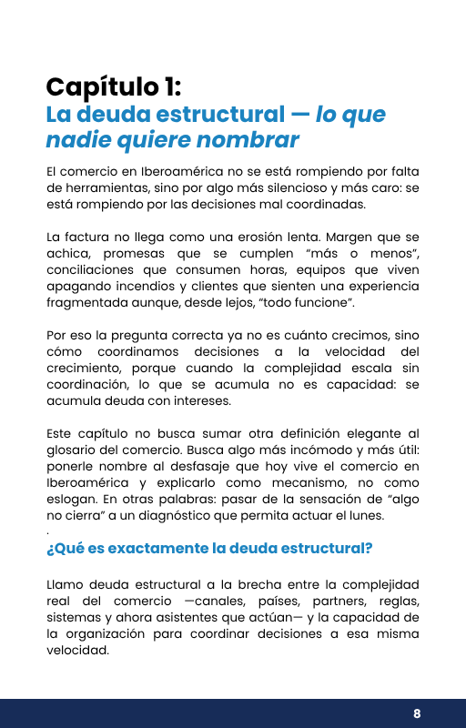 Capítulo 1 del eBook Commerce OS
