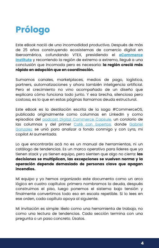Prólogo del eBook Commerce OS