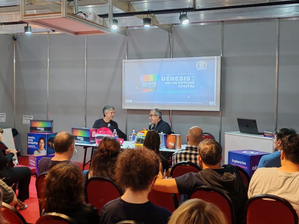 Leo Piccioli habla con Marcos Pueyrredon en la Feria Internacional del Libro de Buenos Aires 2026